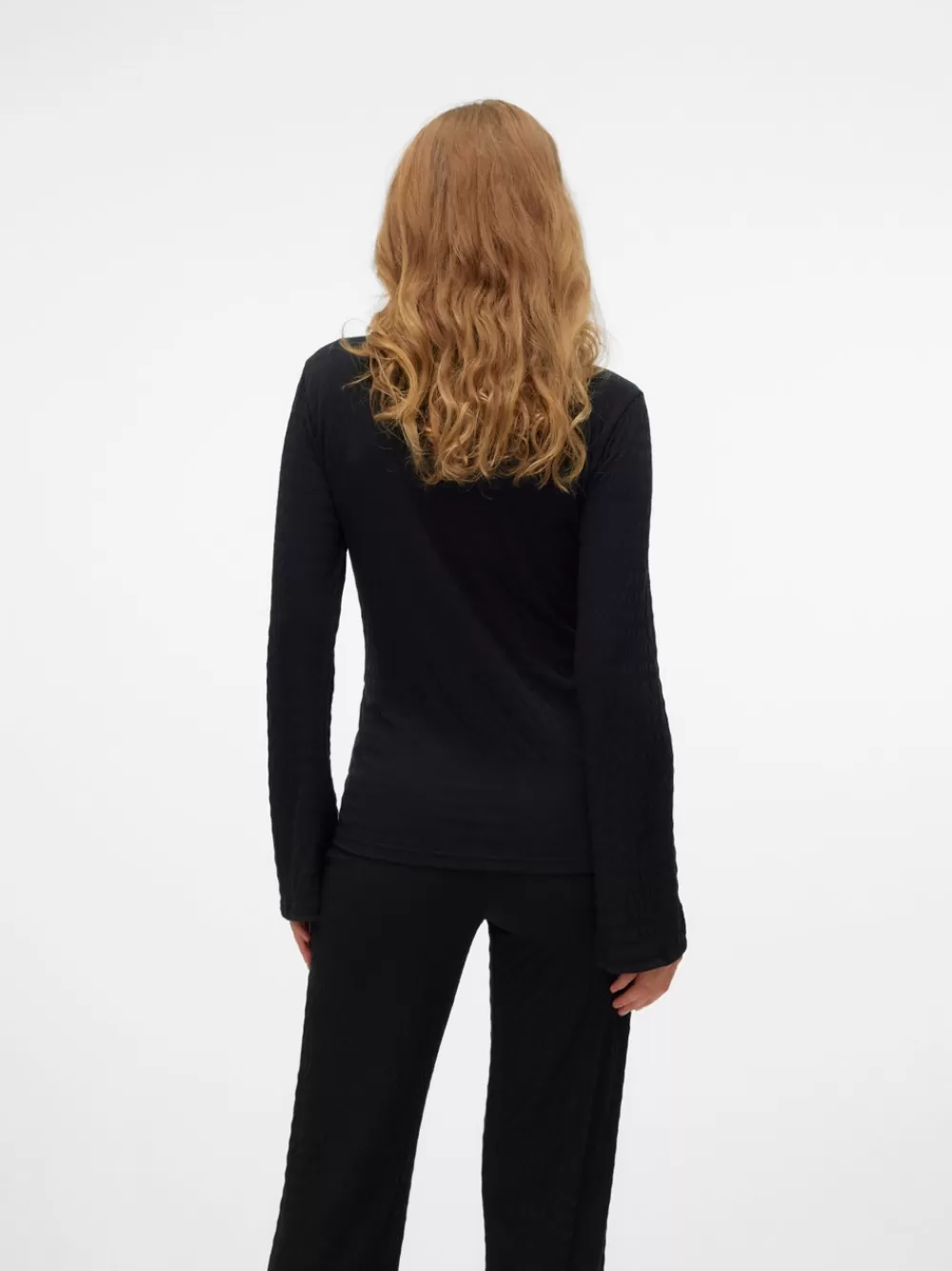 VERO MODA Bodycon fit O-pääntie Topit Black Clearance