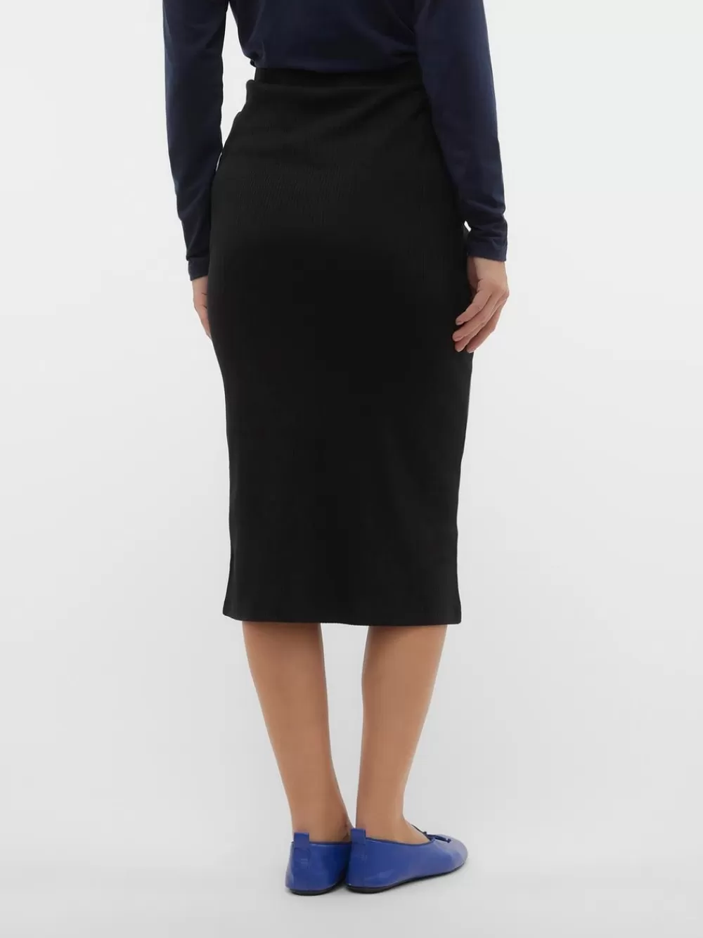 VERO MODA Korkea vyötärö Lyhyt hame Black Discount