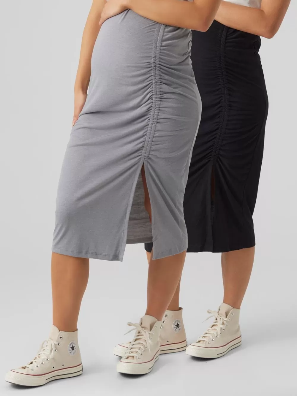 VERO MODA Korkea vyötärö Midihame Black Clearance
