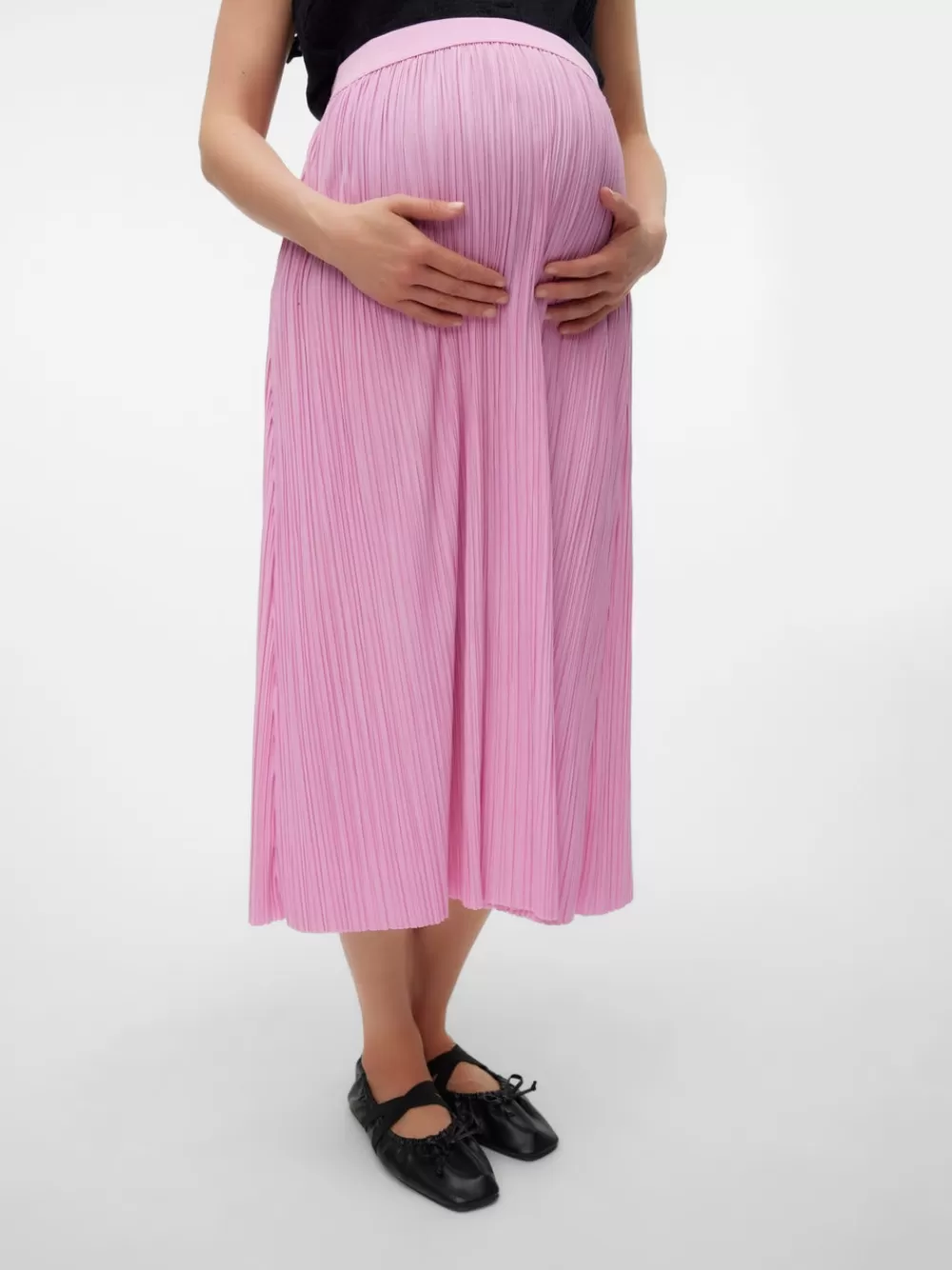 VERO MODA Korkea vyötärö Midihame Pastel Lavender Fashion