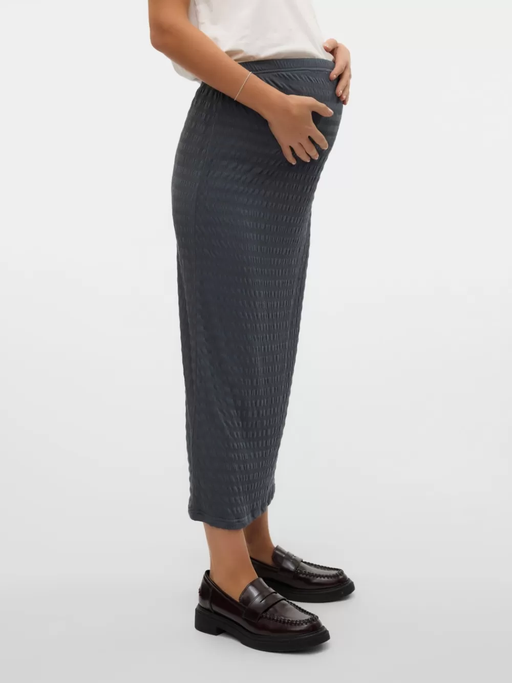 VERO MODA Korkea vyötärö Midihame Stormy Weather Cheap