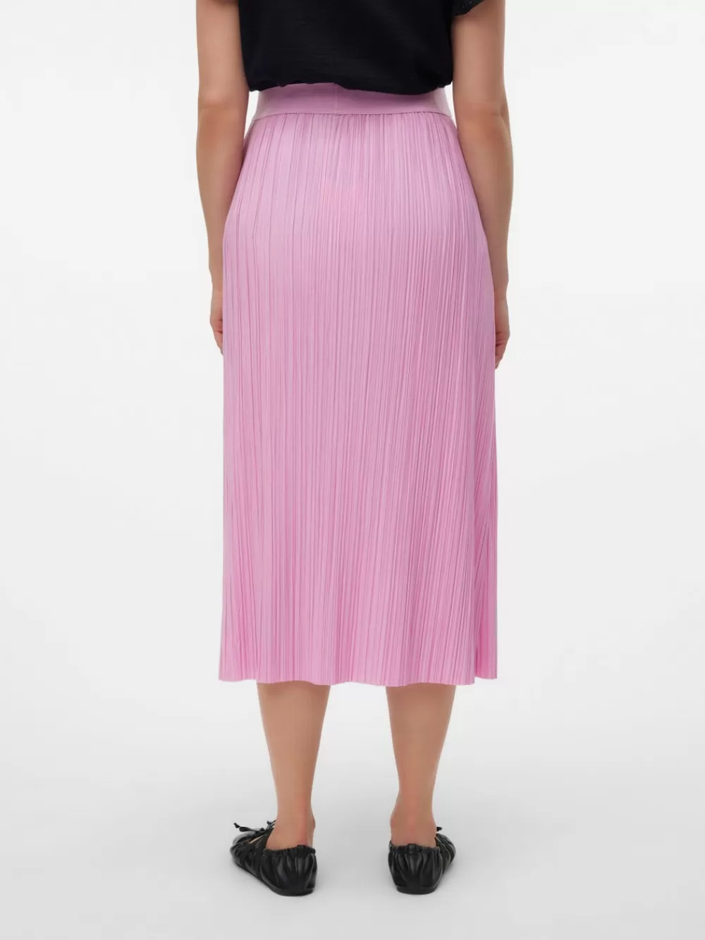 VERO MODA Korkea vyötärö Midihame Pastel Lavender Fashion