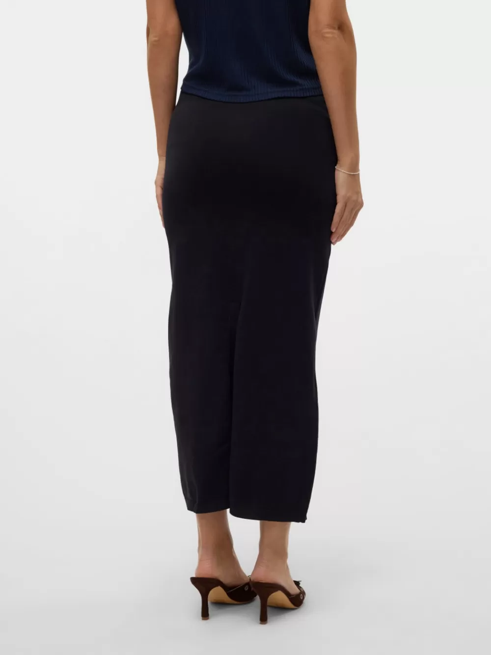 VERO MODA Korkea vyötärö Midihame Black Sale