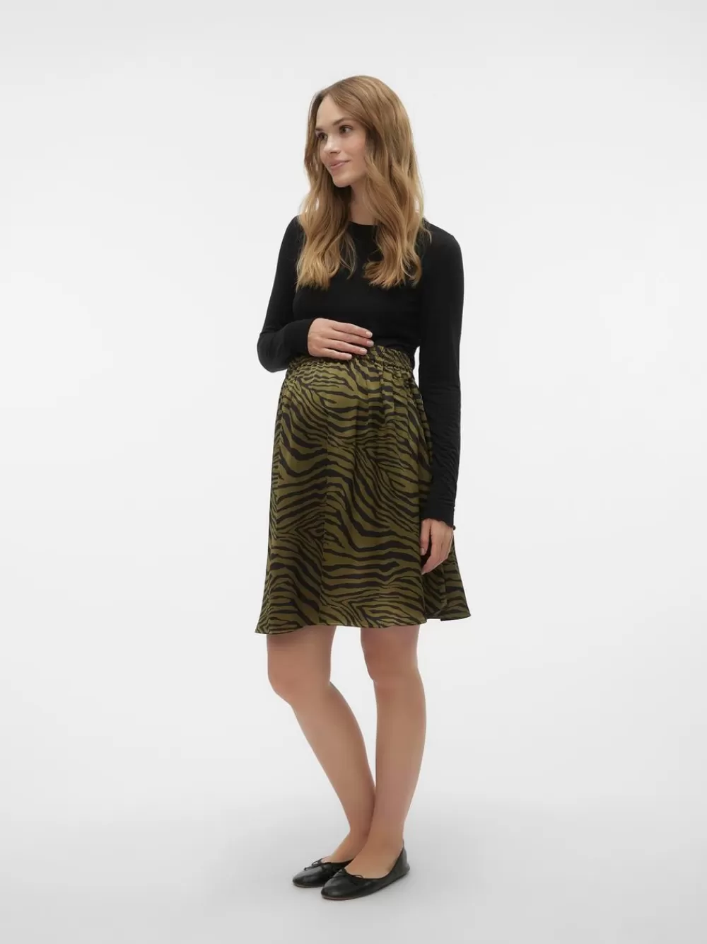 VERO MODA Lyhyt hame Winter Moss Discount