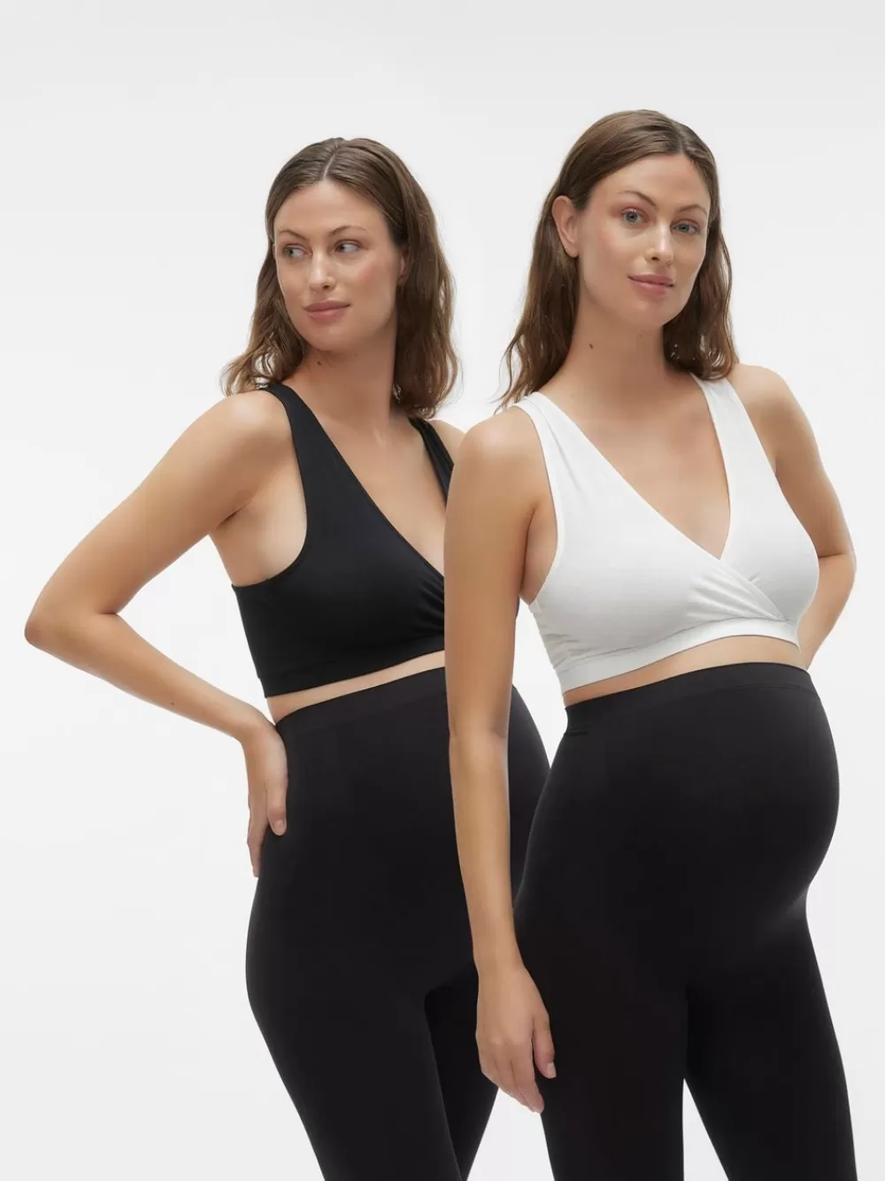 VERO MODA 2-pack Rintaliivit Black Hot