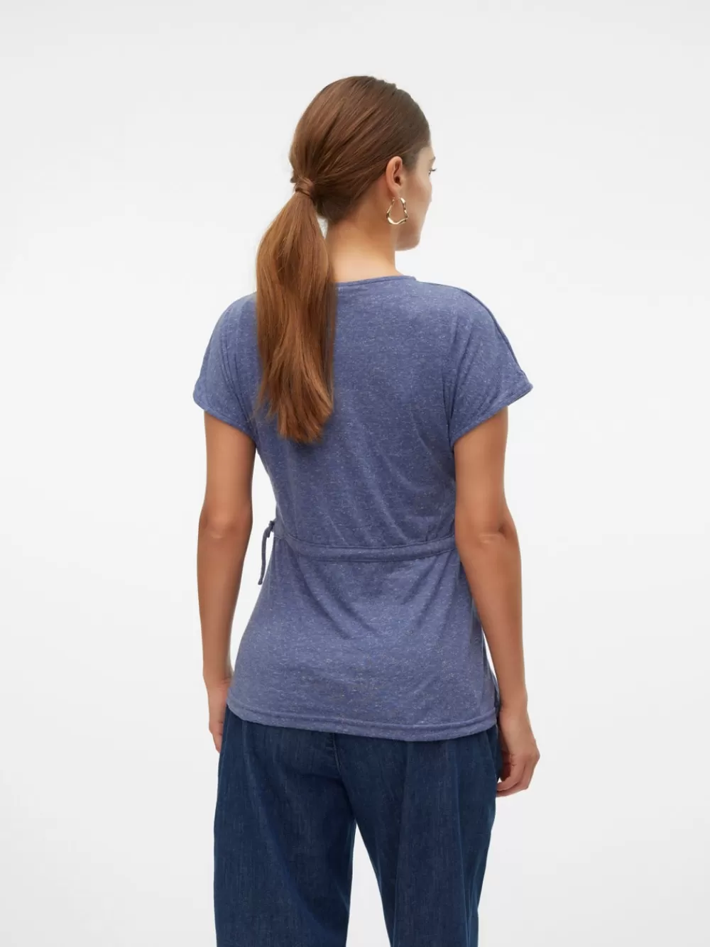 VERO MODA Regular fit O-pääntie Topit Blue Indigo Fashion