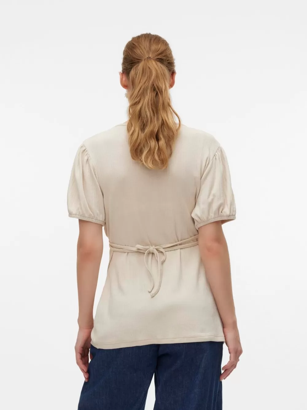 VERO MODA Regular fit V-pääntie Topit French Oak Store