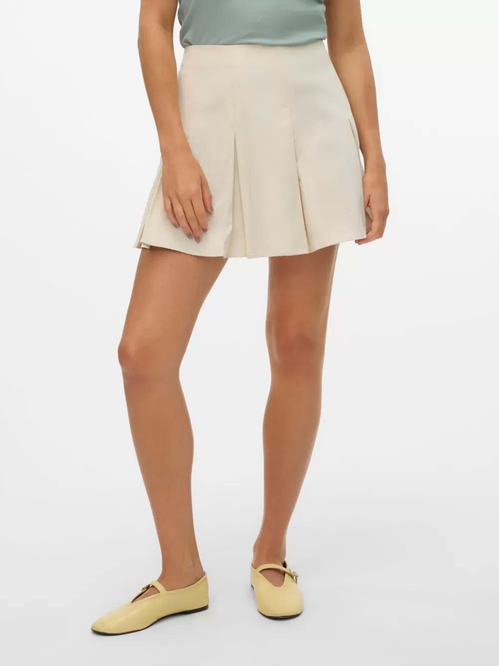 VERO MODA SNBEATE Normaali vyötärö Lyhyt hame Sand Hot