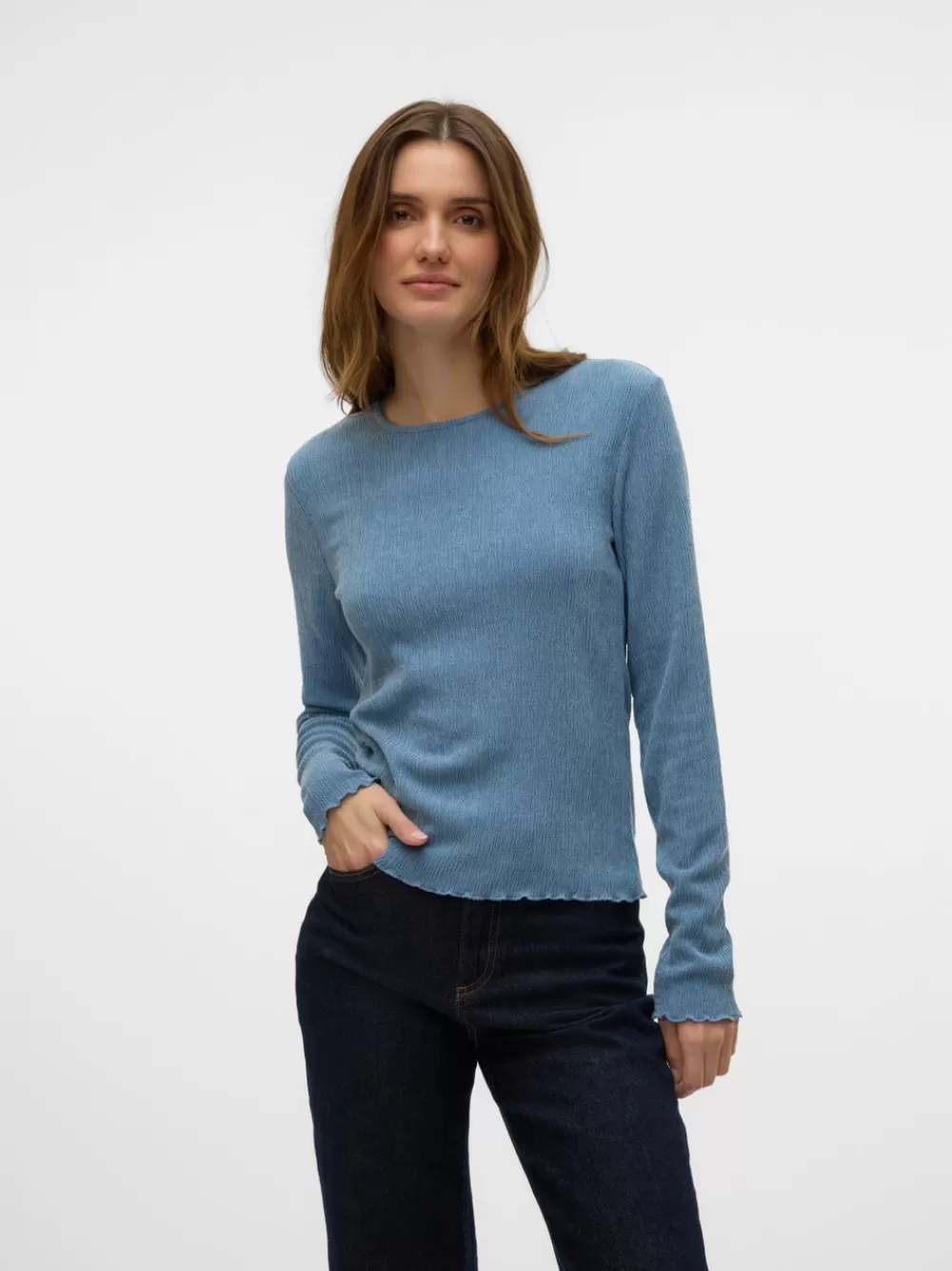 VERO MODA SNLUNA Topit Coronet Blue Cheap