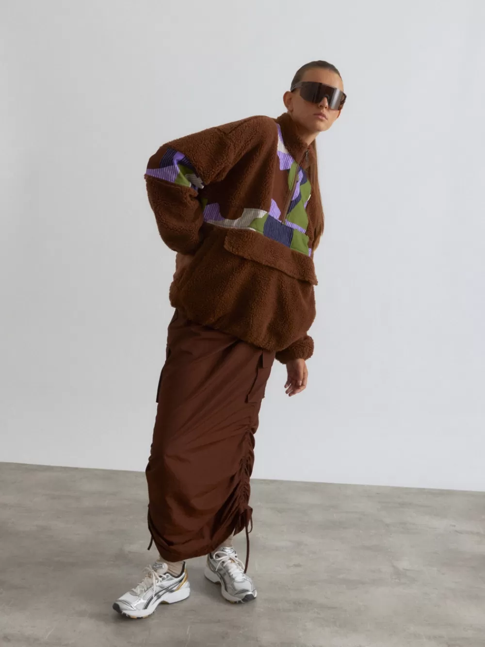 VERO MODA SNMILLY Pitkä hame Tortoise Shell Clearance