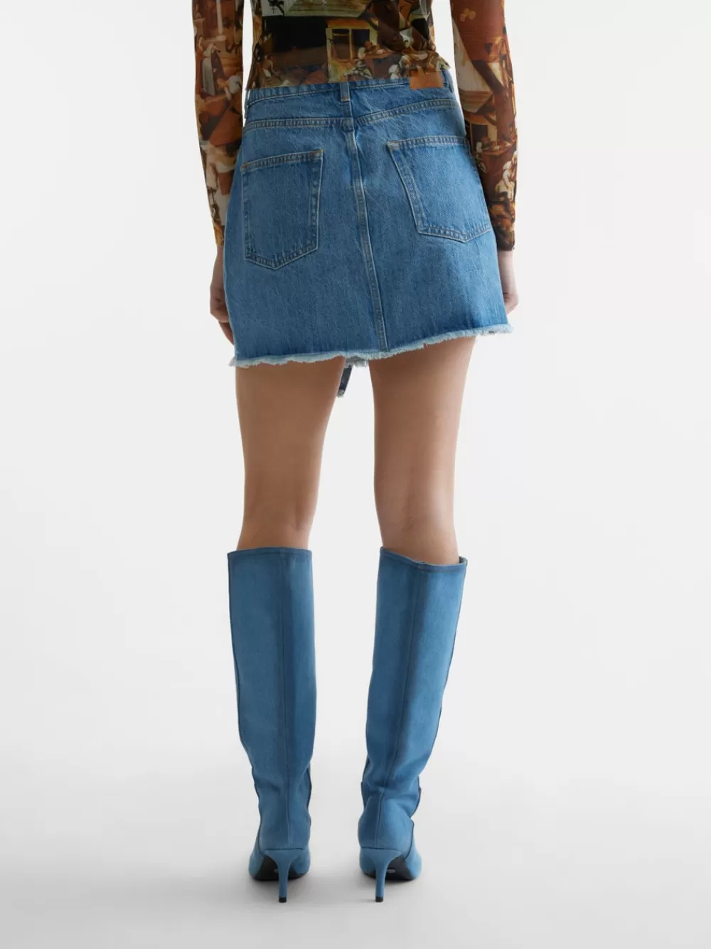VERO MODA SNWENDA Minihame Medium Blue Denim Cheap