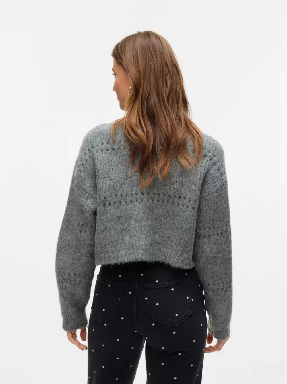 VERO MODA VMADELINA Neuletakit Medium Grey Melange Fashion