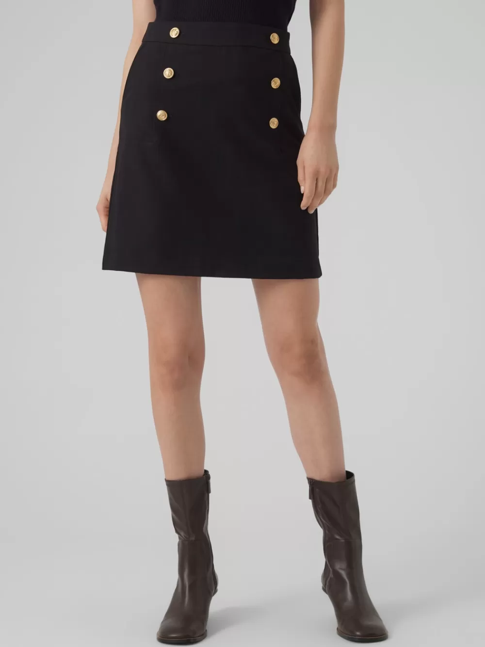 VERO MODA VMAILAALIA Korkea vyötärö Lyhyt hame Black Cheap