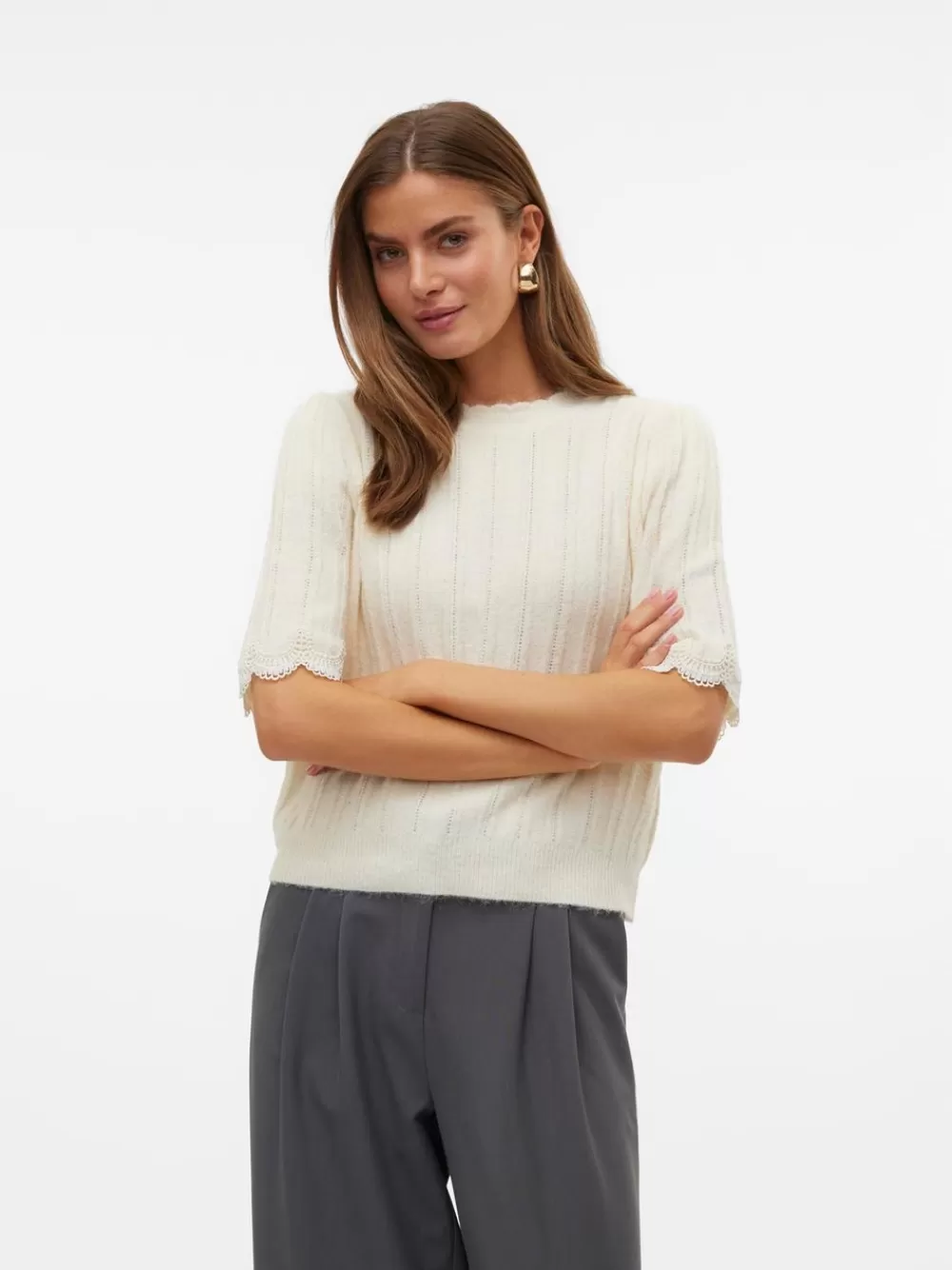 VERO MODA VMALBA Neulepuserot Birch Hot
