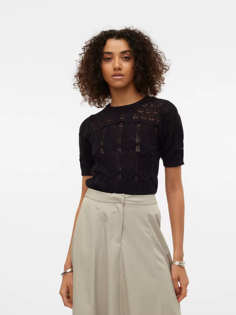 VERO MODA VMALEXIA Neulepuserot Black Hot