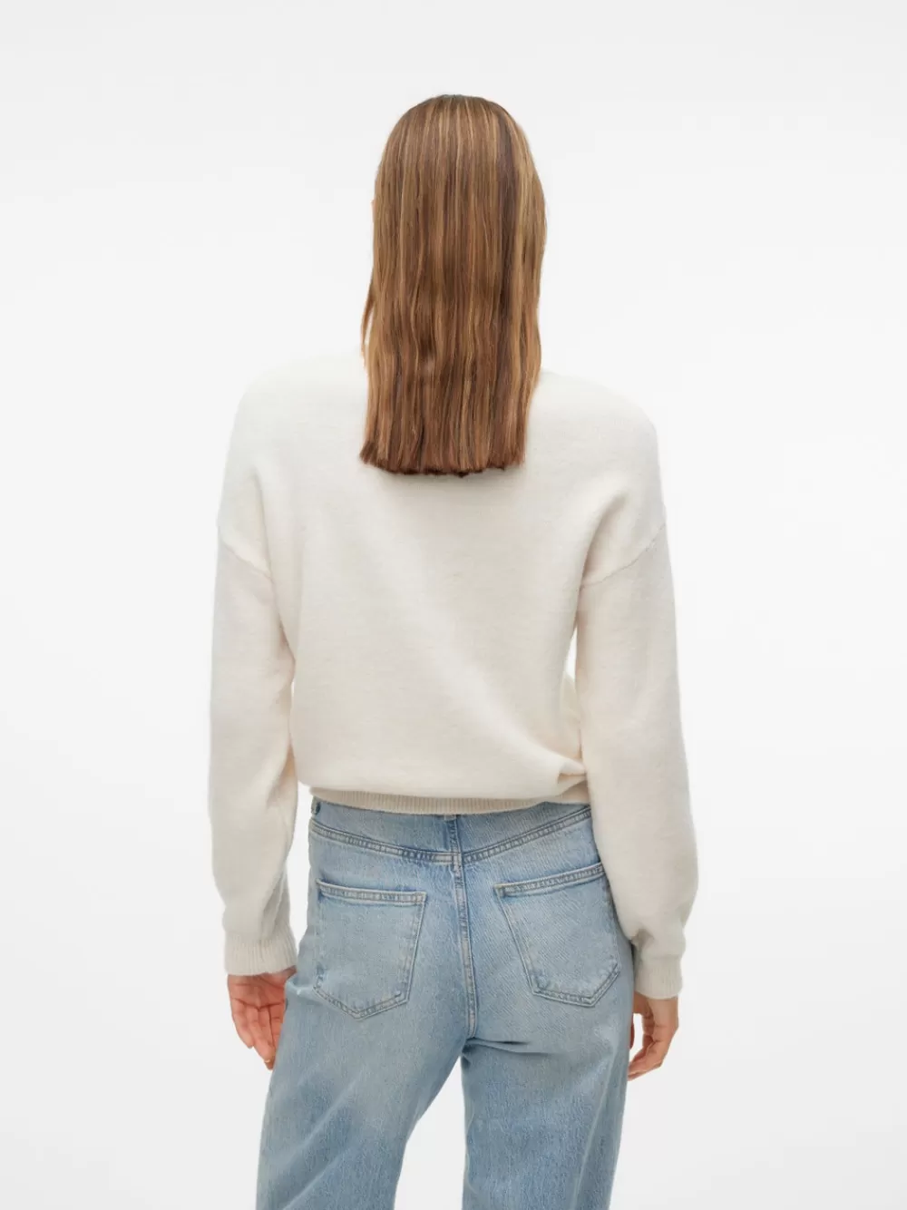 VERO MODA VMALINA Neulepuserot Birch Hot