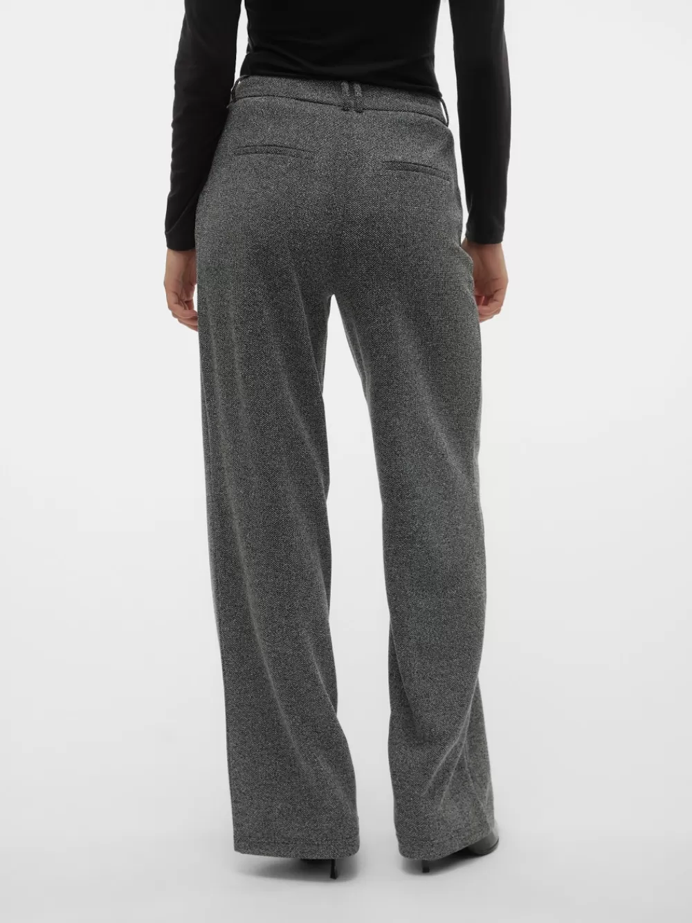 VERO MODA VMALISA Normaali vyötärö Housut Medium Grey Melange Cheap