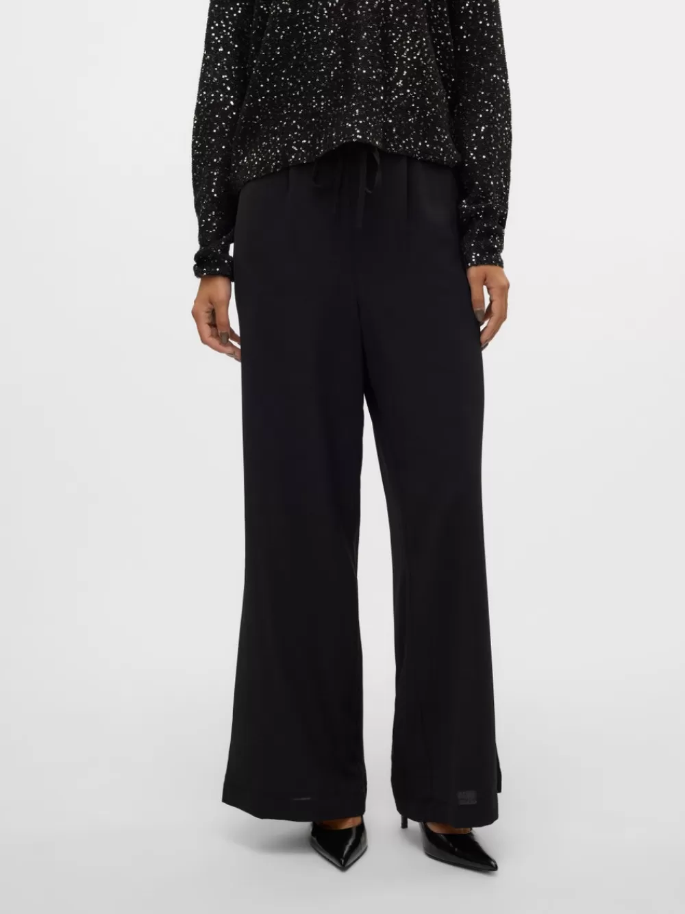 VERO MODA VMALVA Korkea vyötärö Housut Black Store