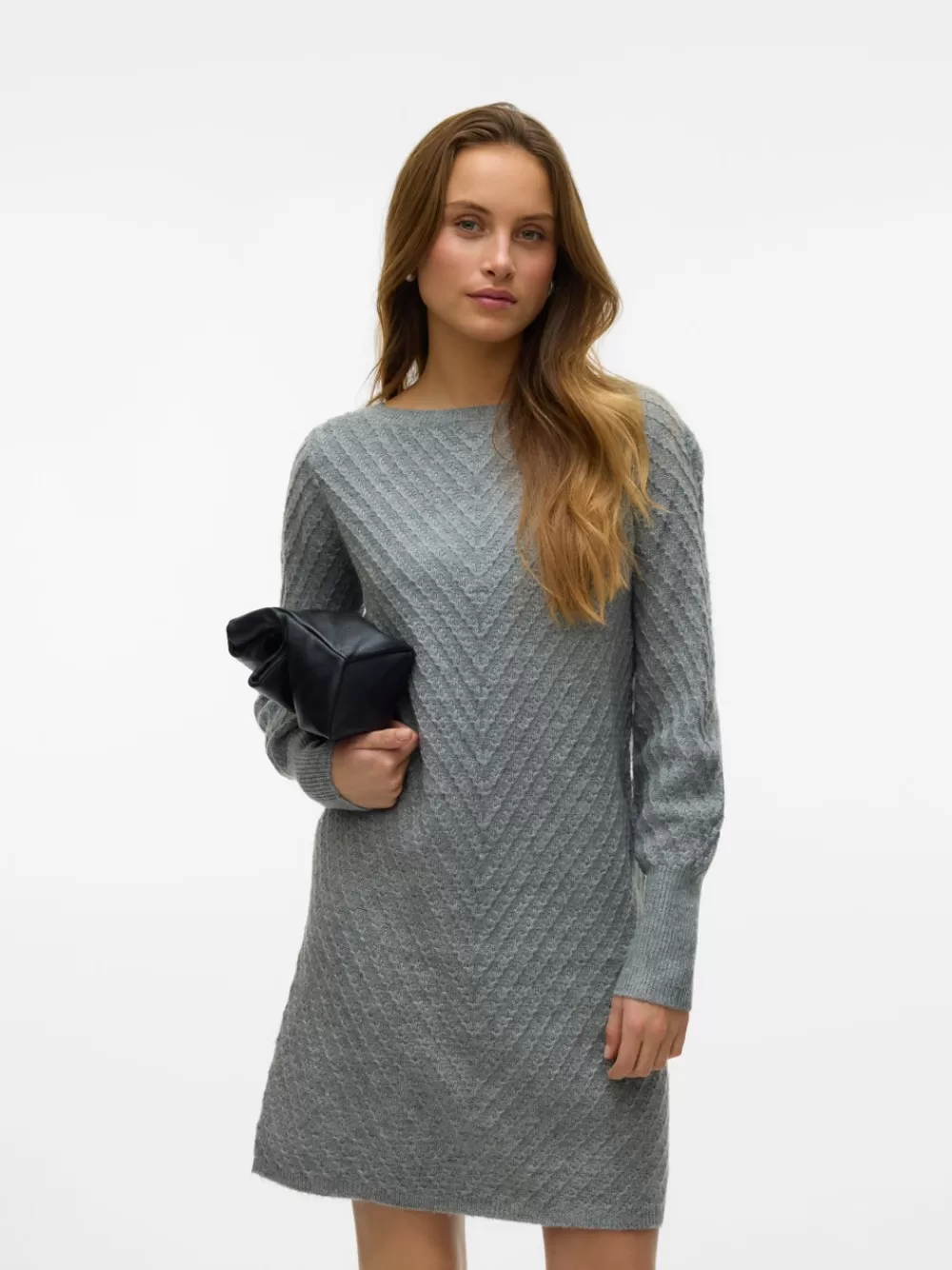 VERO MODA VMANJASTINNA Midimekko Medium Grey Melange Discount