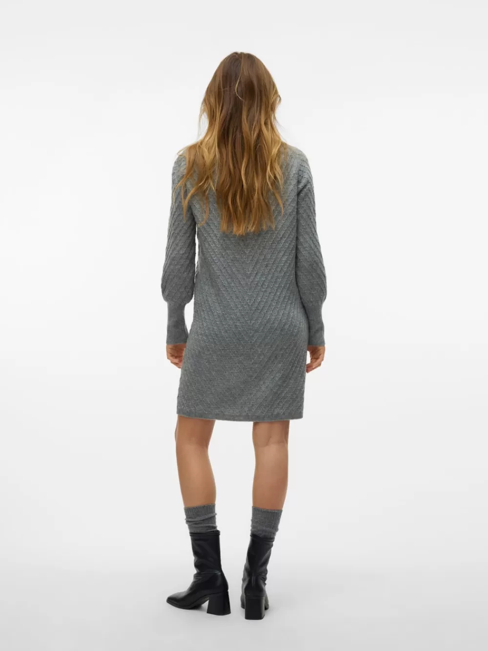 VERO MODA VMANJASTINNA Midimekko Medium Grey Melange Discount