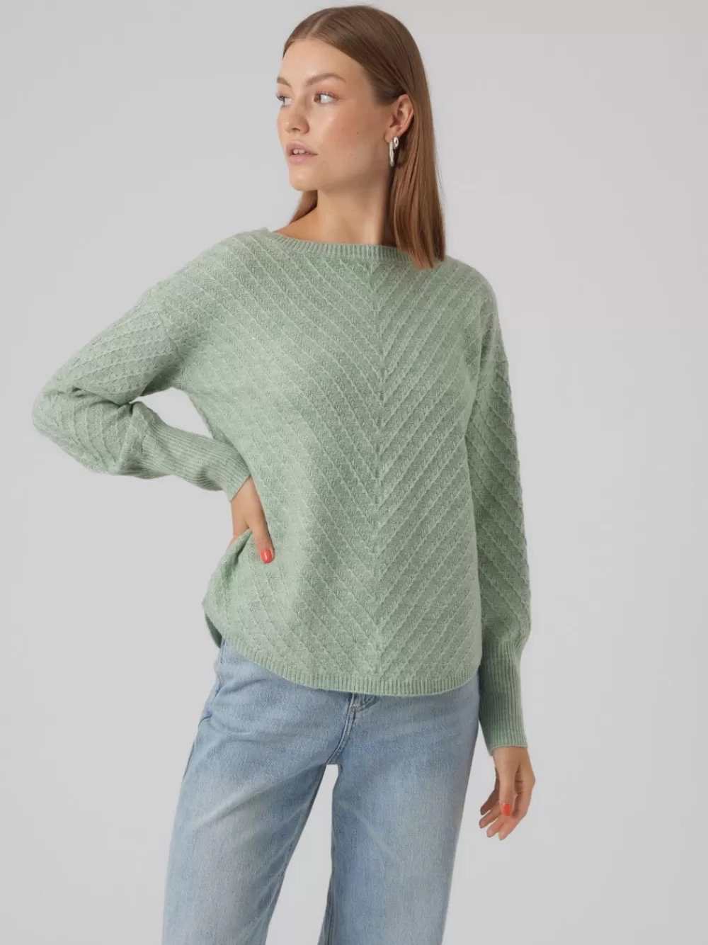 VERO MODA VMANJASTINNA Neulepuserot Jadeite Discount