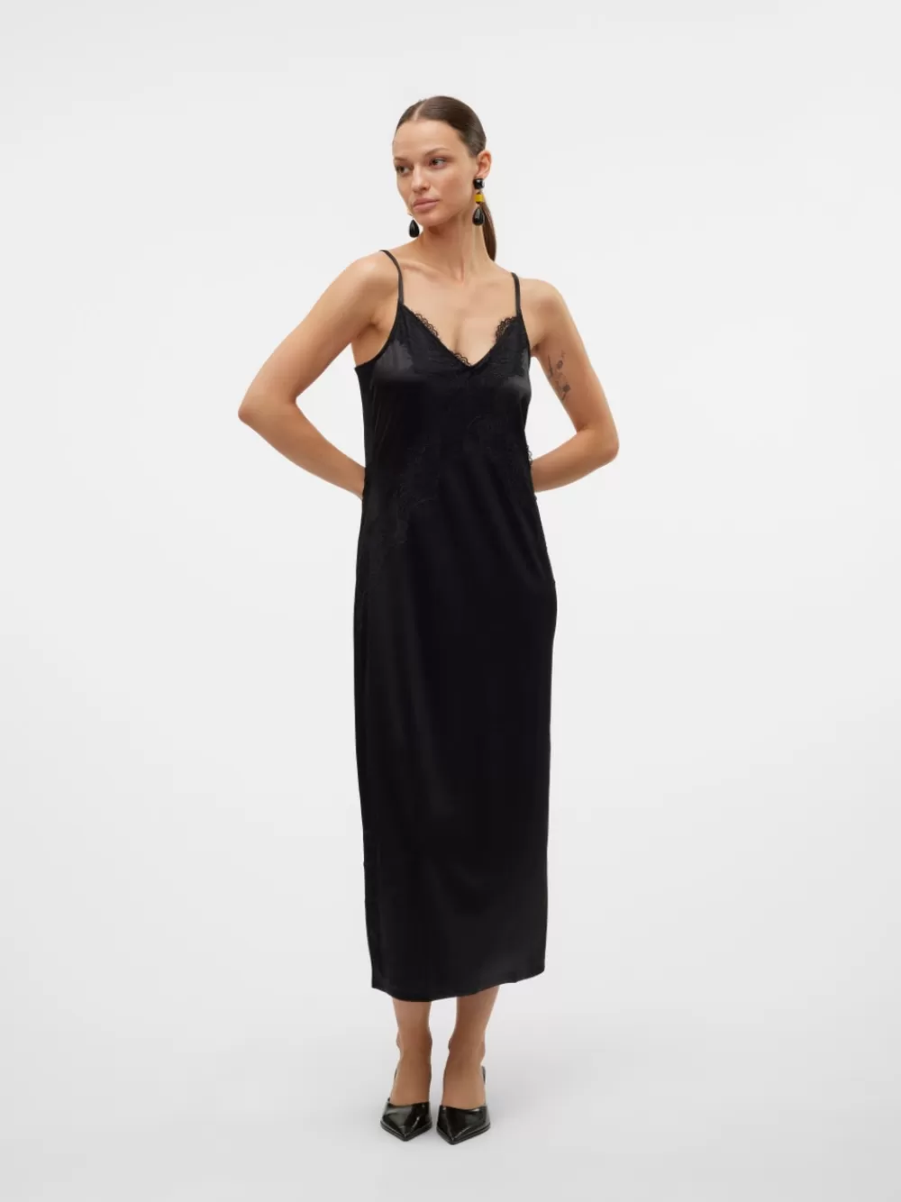 VERO MODA VMANNI Pitkä mekko Black New
