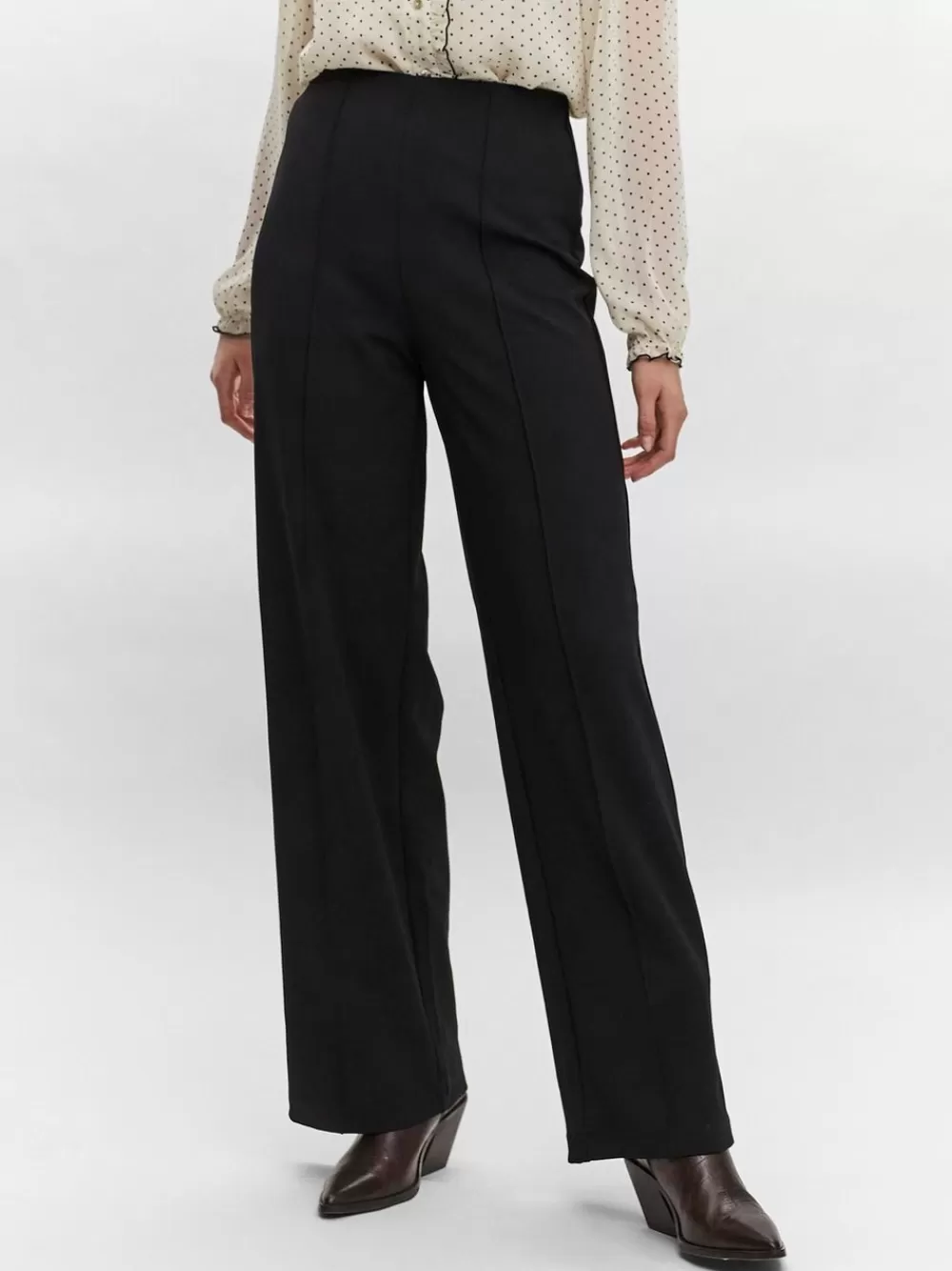 VERO MODA VMBECKY Korkea vyötärö Housut Black New