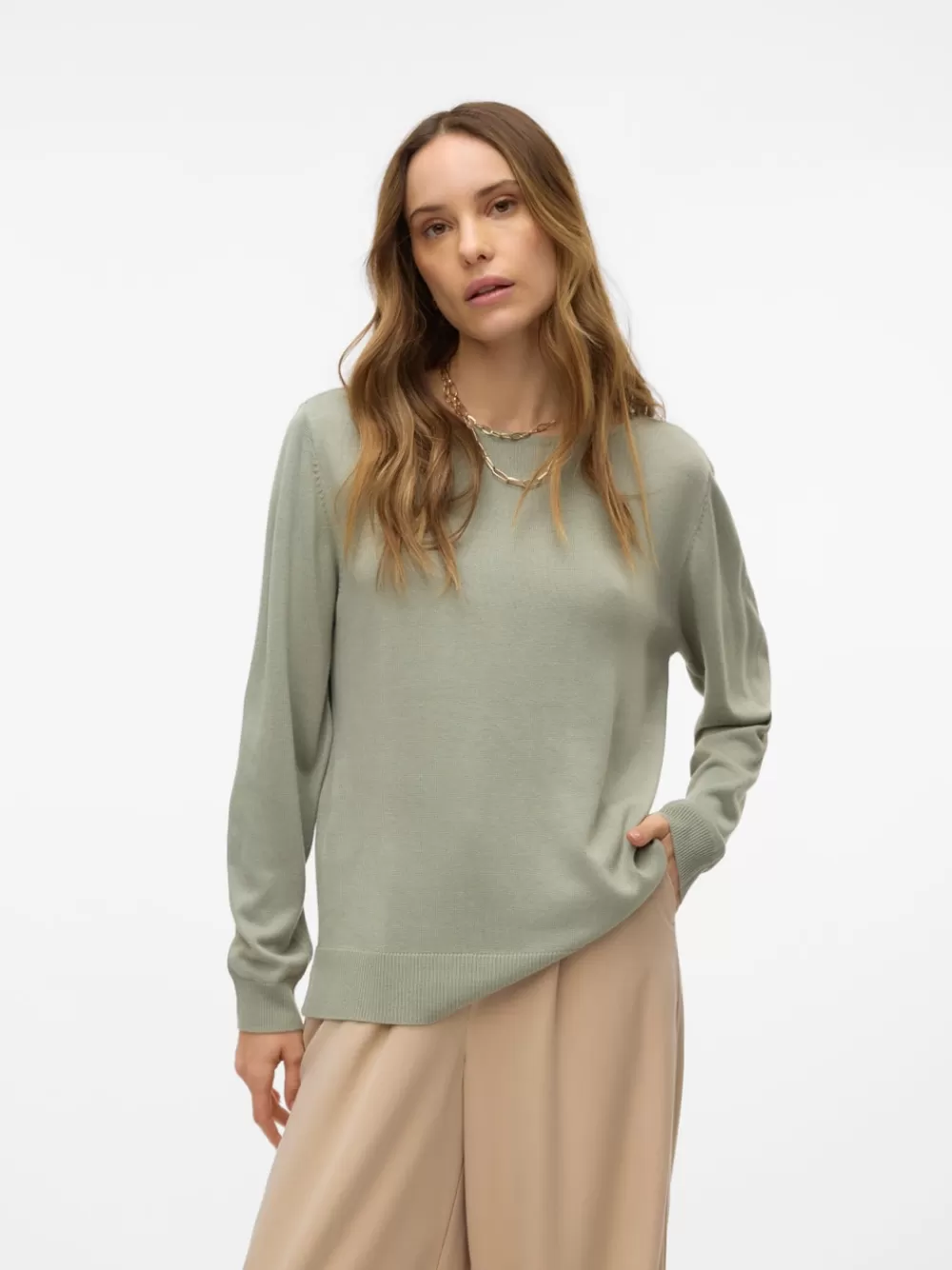 VERO MODA VMBEKKA Neulepuserot Seagrass Outlet