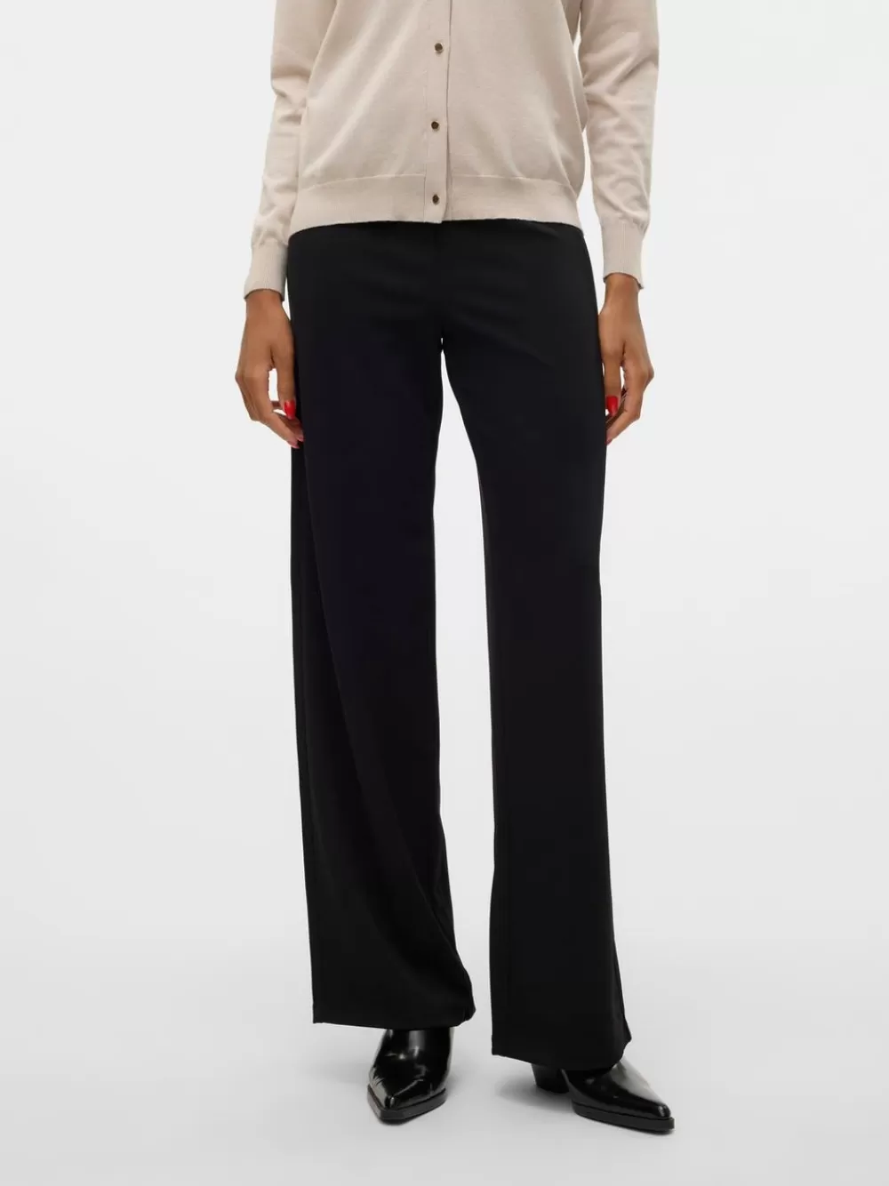 VERO MODA VMBERLIN Normaali vyötärö Housut Black Hot