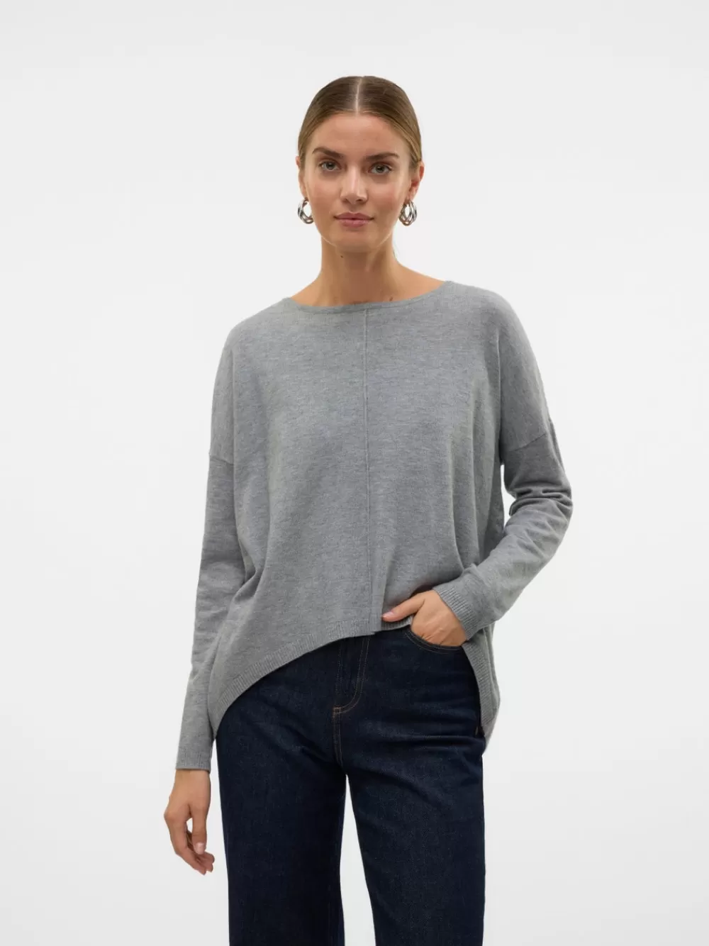 VERO MODA VMBREEZE Neulepuserot Medium Grey Melange Store