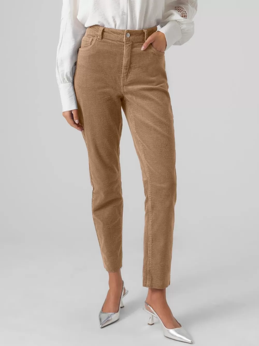 VERO MODA VMBRENDA Korkea vyötärö Housut Tigers Eye Clearance