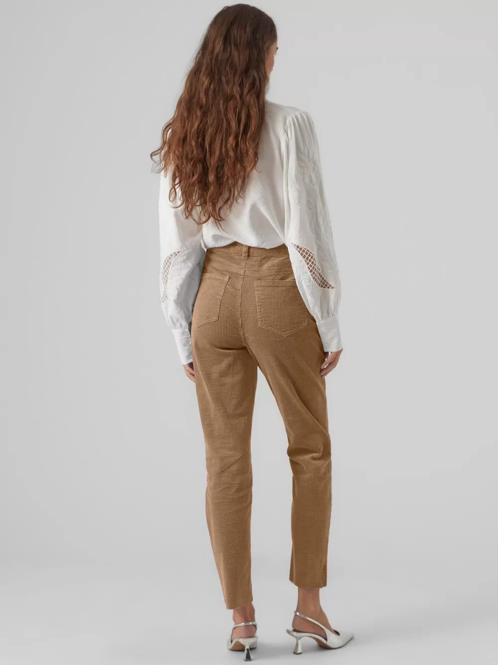 VERO MODA VMBRENDA Korkea vyötärö Housut Tigers Eye Clearance