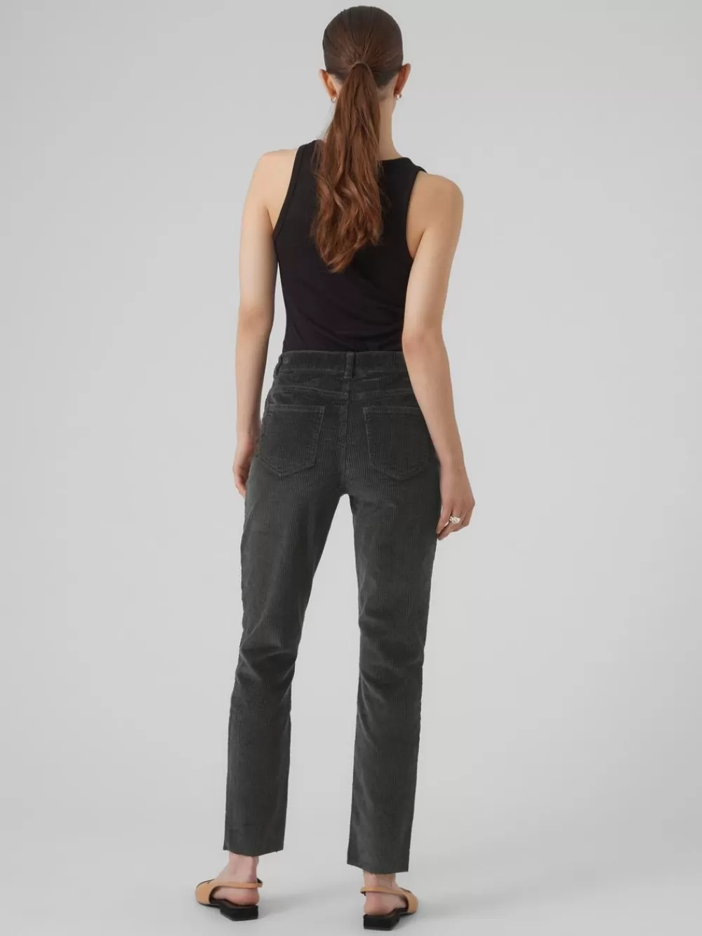 VERO MODA VMBRENDA Korkea vyötärö Housut Peat Shop