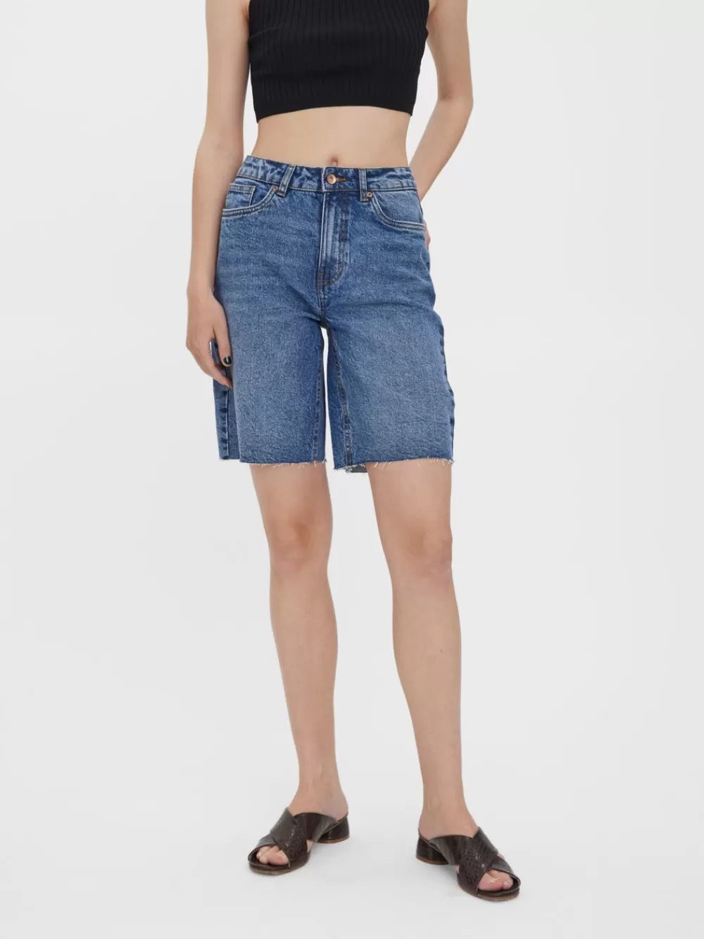 VERO MODA VMBRENDA Shortsit Dark Blue Denim Sale