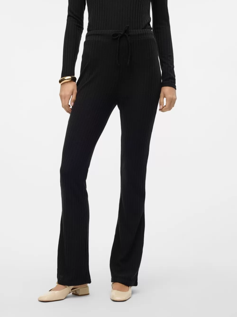 VERO MODA VMBRITT Korkea vyötärö Housut Black New