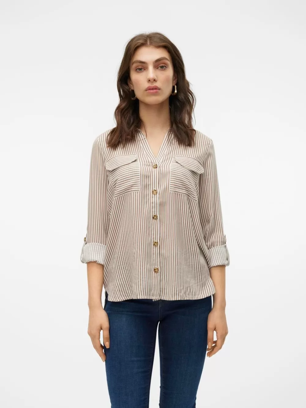 VERO MODA VMBUMPY Paidat Brown Lentil New
