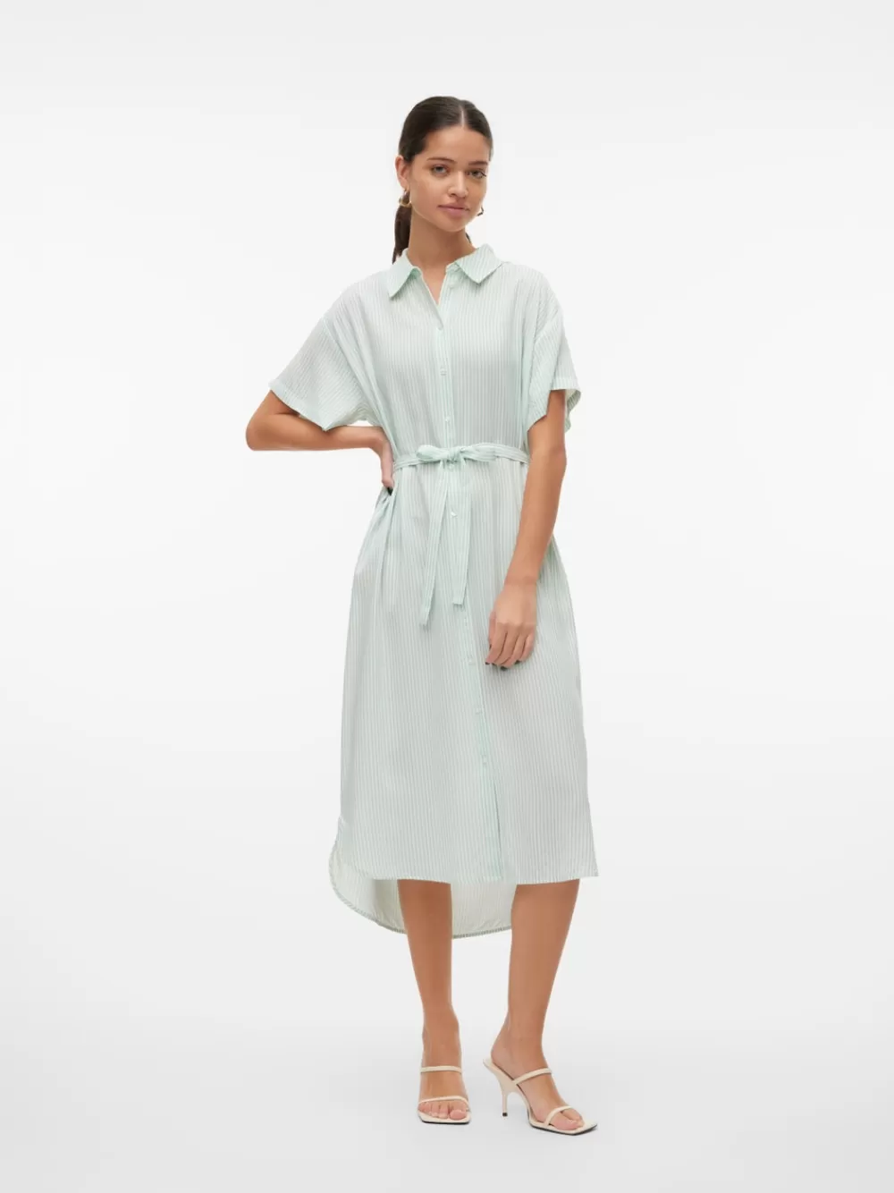 VERO MODA VMBUMPY Pitkä mekko Silt Green Hot