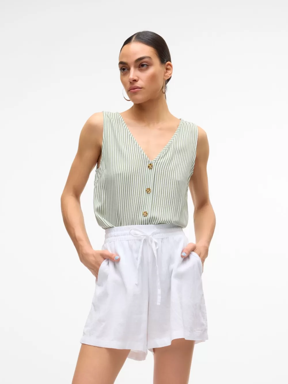 VERO MODA VMBUMPY Topit Hedge Green Fashion