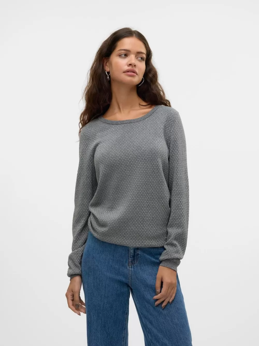 VERO MODA VMCARE Neulepuserot Medium Grey Melange Flash Sale