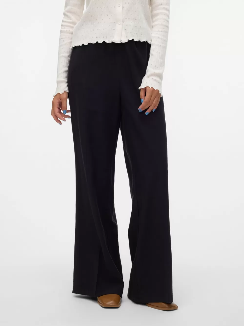 VERO MODA VMCARMEN Korkea vyötärö Housut Black Outlet
