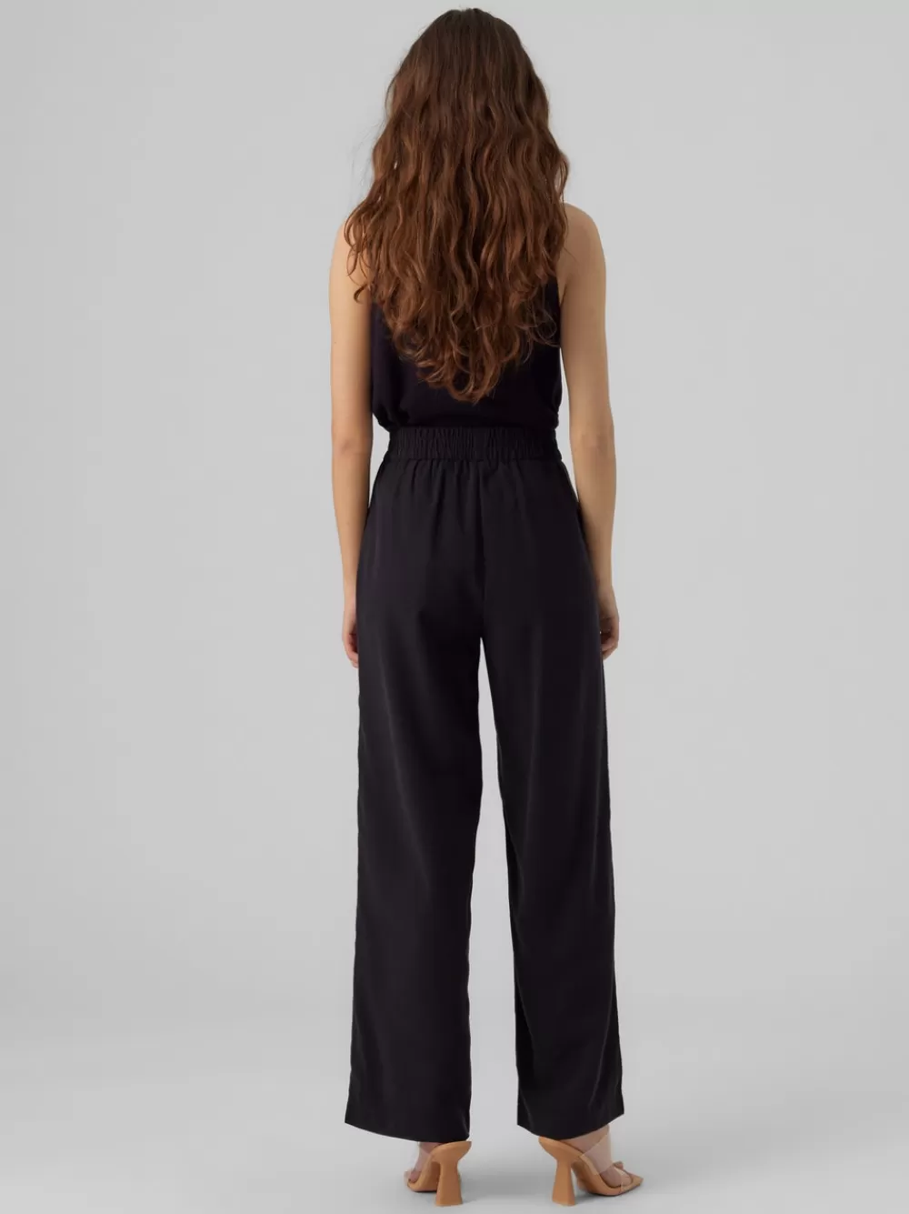 VERO MODA VMCARMEN Korkea vyötärö Housut Black Online