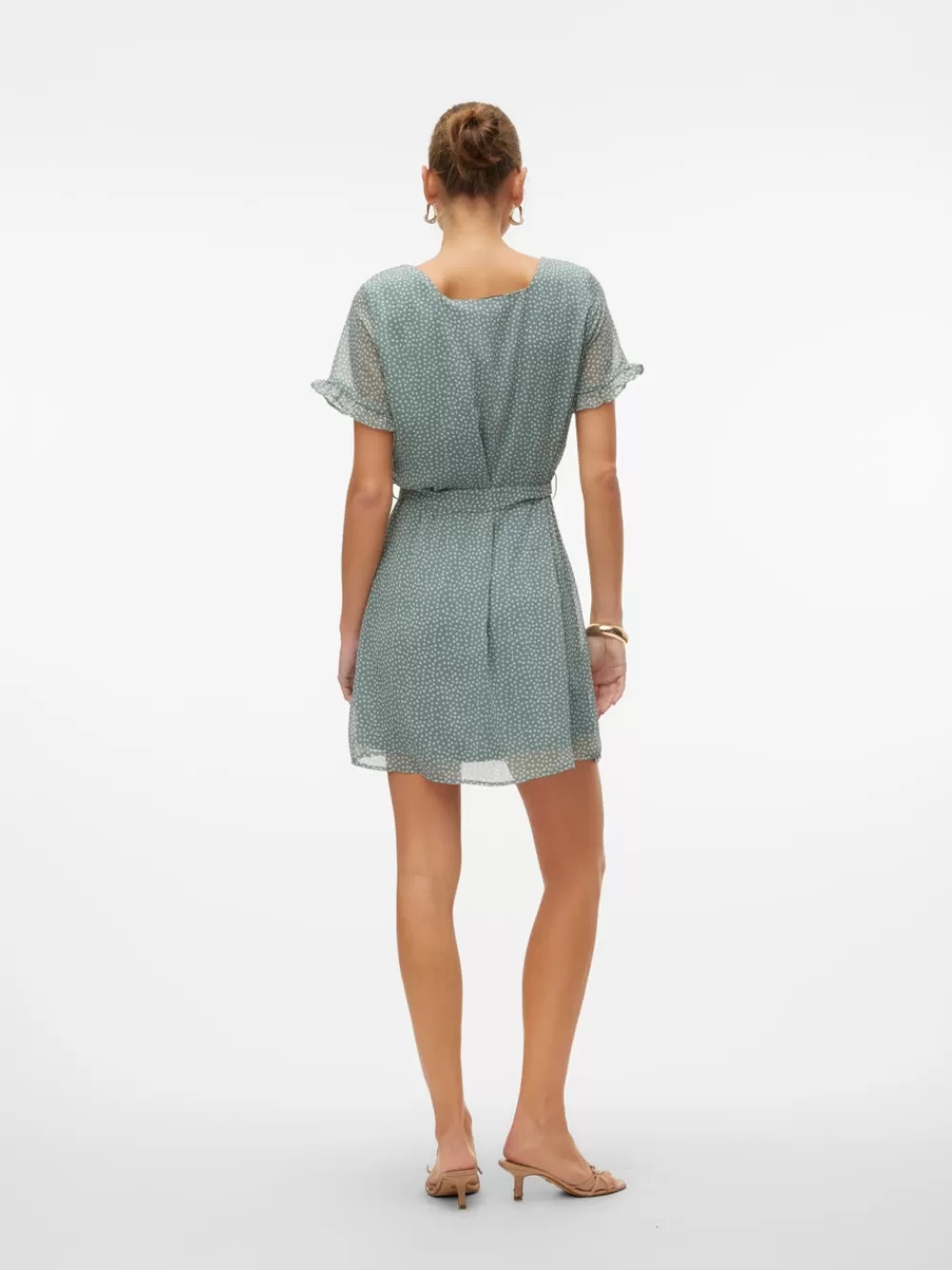 VERO MODA VMCARO Lyhyt mekko Chinois Green Flash Sale