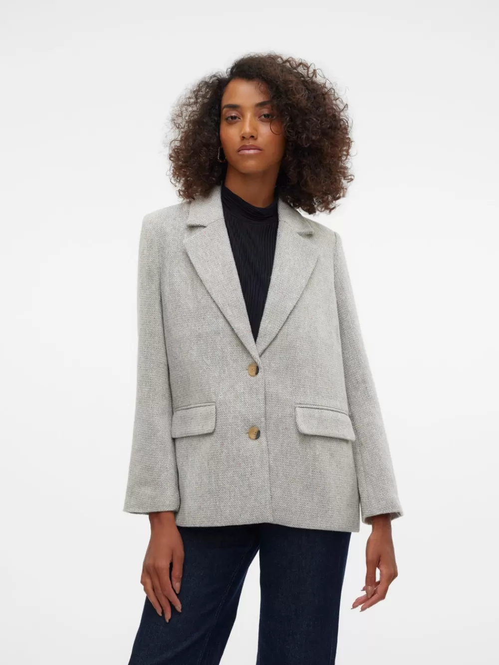 VERO MODA VMCATRINE Bleiserit Light Grey Melange Cheap