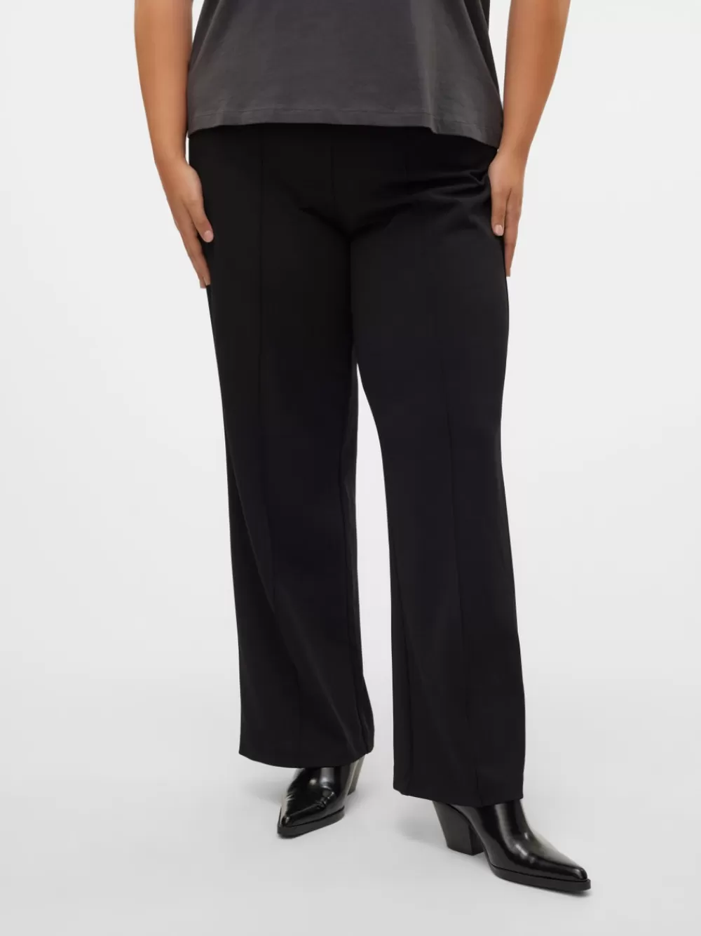 VERO MODA VMCBECKY Korkea vyötärö Housut Black Clearance