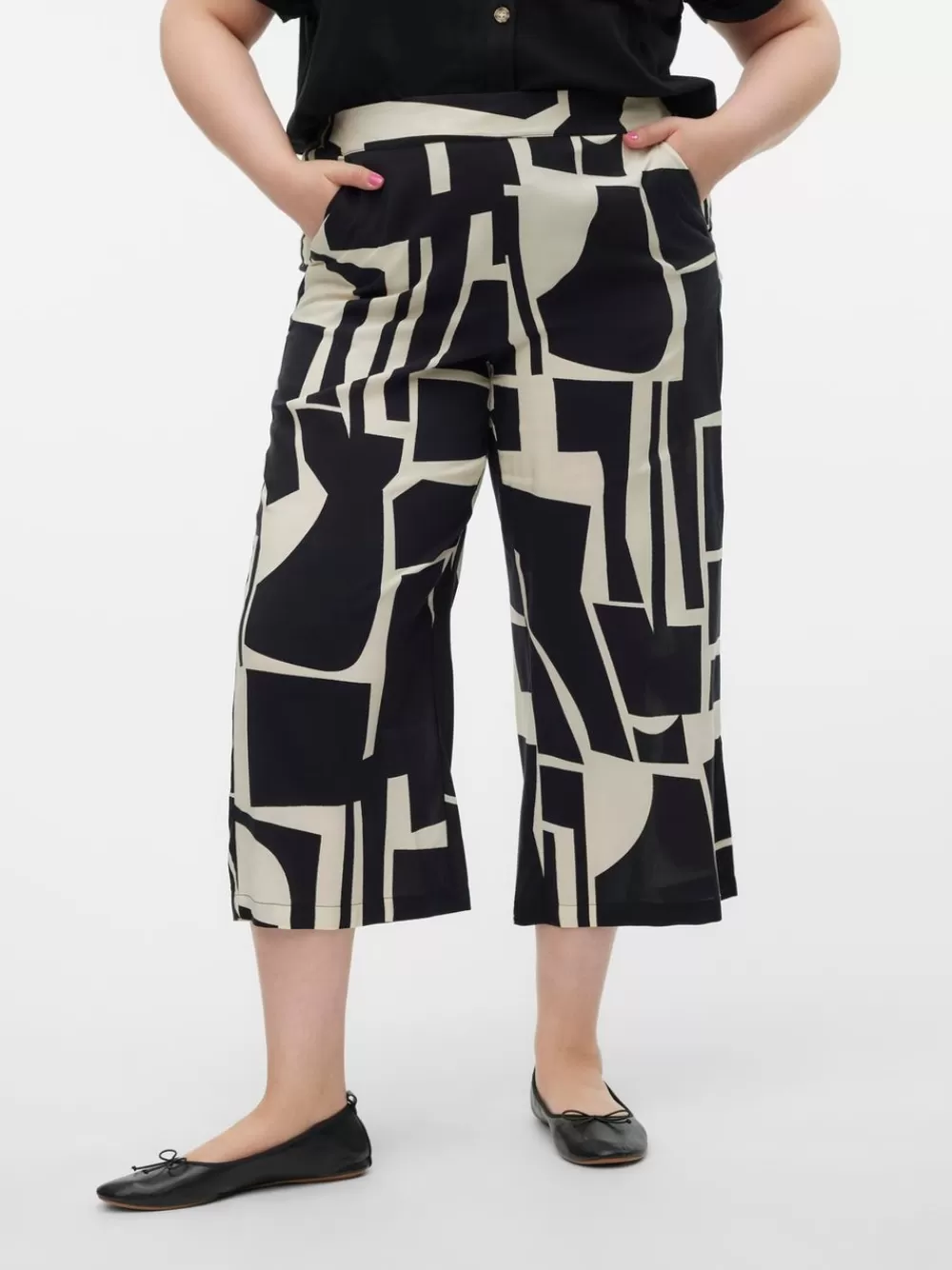 VERO MODA VMCEASY Korkea vyötärö Culotte-housut Black Shop