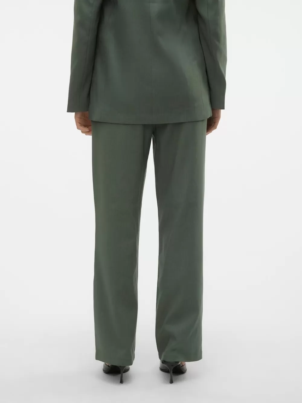VERO MODA VMCELINA Korkea vyötärö Housut Dark Forest New