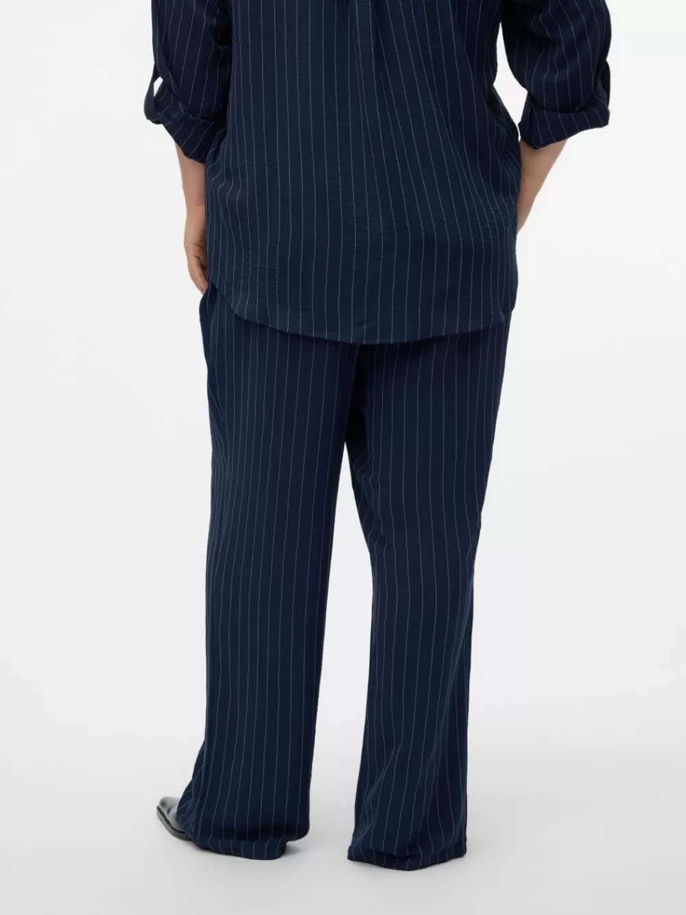 VERO MODA VMCEMMA Korkea vyötärö Housut Navy Blazer Cheap