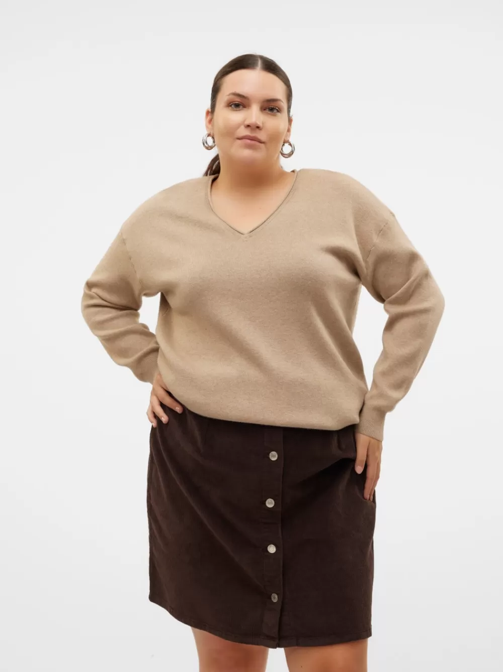 VERO MODA VMCGOLD Neulepuserot Silver Mink Hot