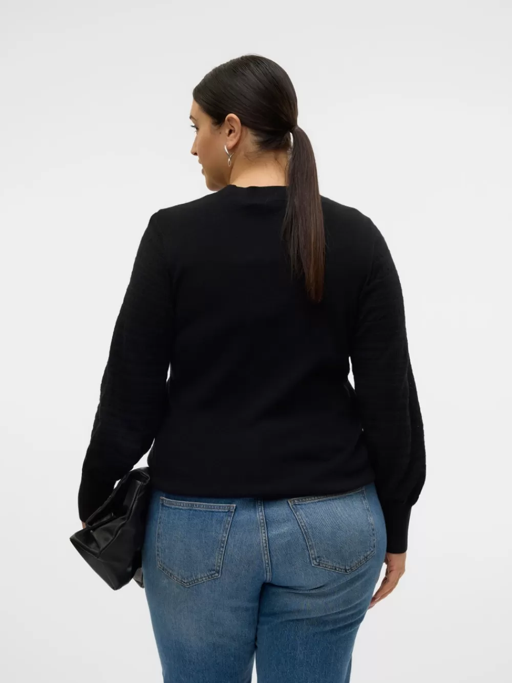 VERO MODA VMCHOLLYPOINTELLE Neulepuserot Black Best Sale