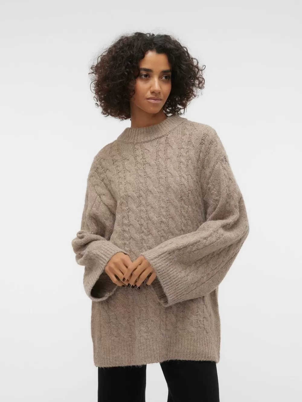 VERO MODA VMCOBALT Neulepuserot Taupe Gray Online